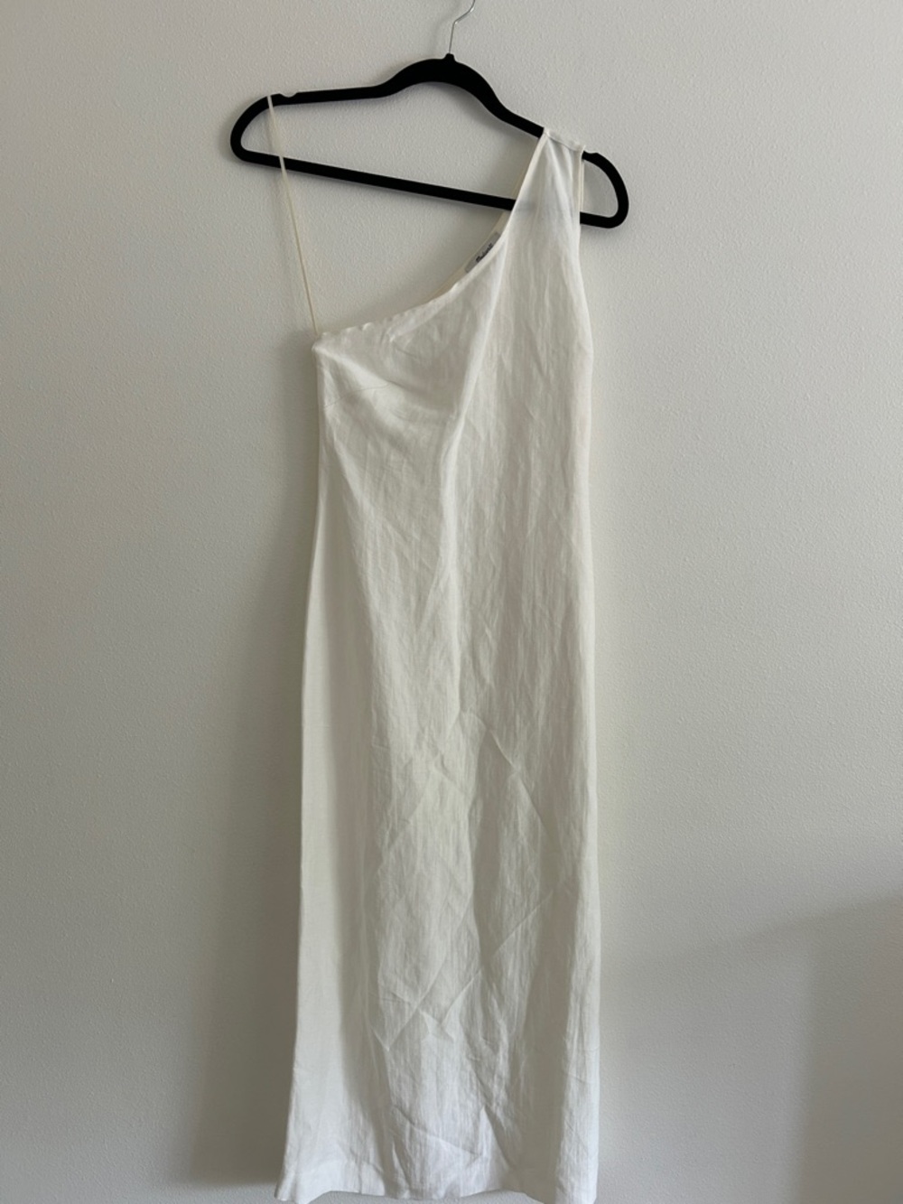 Madewell White One-Shoulder Midi Dress NWT 00